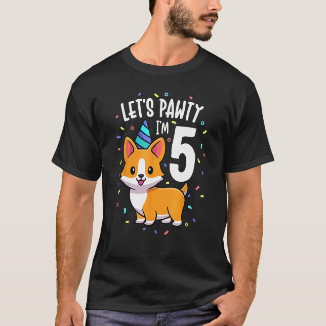Camiseta Disfráz para fiesta de cumpleaños número 5 para am (Anverso)