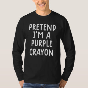 Camiseta Disfraz Perezoso De Halloween Finge Que Soy Un Láp