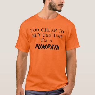 Camiseta Disfraz perezoso de Halloween: versión de calabaza