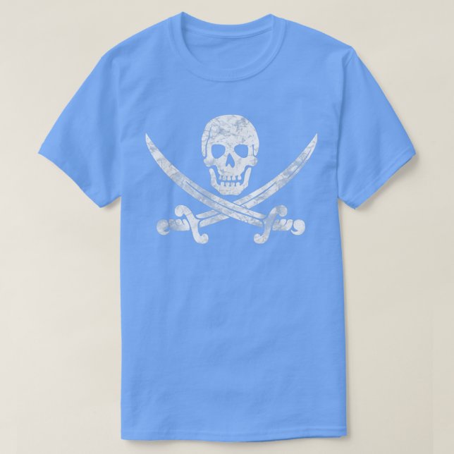 Camiseta Disfraz pirata masculino gracioso Fiesta y espada  (Diseño del anverso)