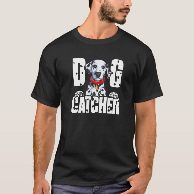 Camiseta Disfraz suave de perro catcher dálmata Fácil Cos f (Anverso)