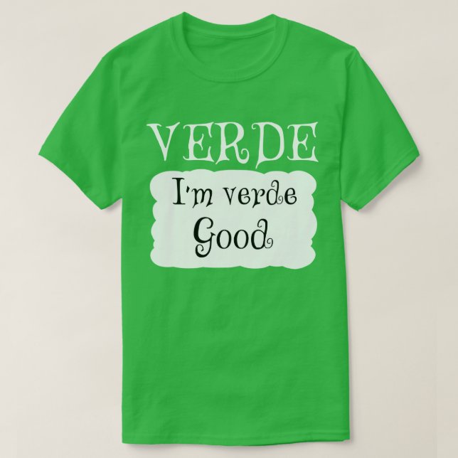 Camiseta disfraz verde Hot Packet Halloween (Diseño del anverso)