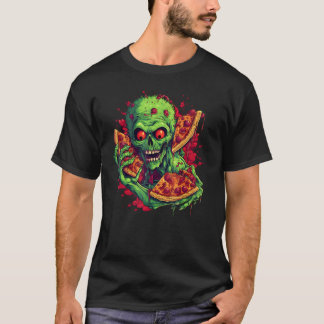 Camiseta Disfraz Zombie Pizza Halloween