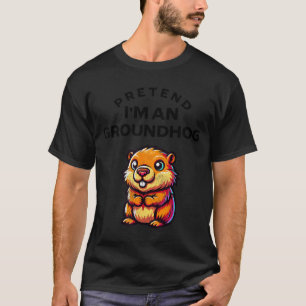Camiseta Disfrázate De Marmota Divertido Disfraz Perezoso _