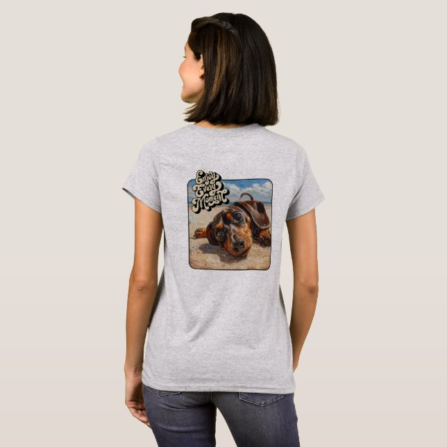 Camiseta "Disfruta cada momento" (Reverso completo)