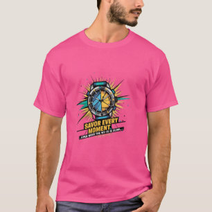 Camiseta Disfruta cada momento, incluso cuando el wifi es l