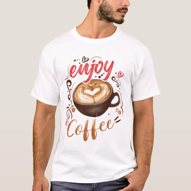Camiseta Disfruta Café (Anverso)