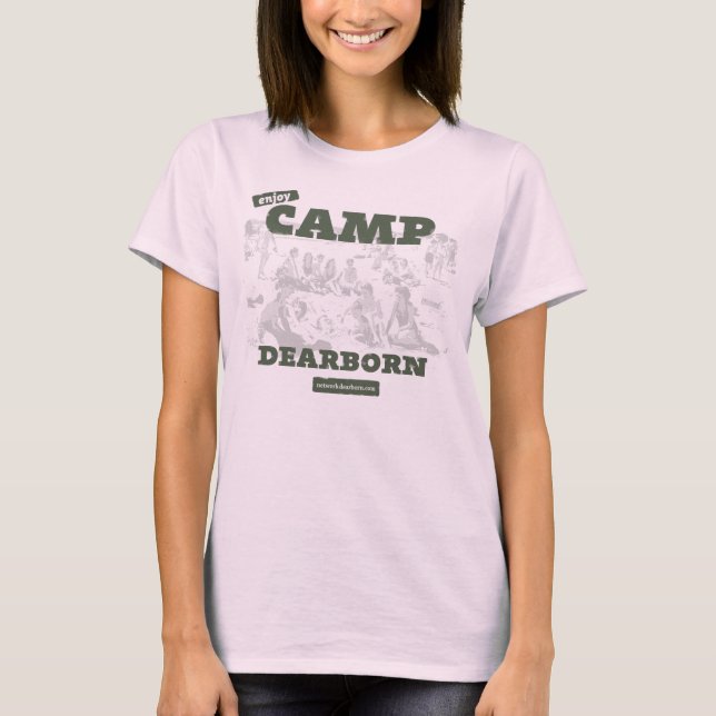 Camiseta Disfruta Camp Dearborn Womes Tee (Anverso)