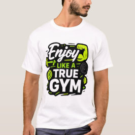 Camiseta Disfruta como un verdadero diseño de acondicionami