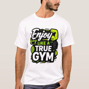 Camiseta Disfruta como un verdadero diseño de acondicionami