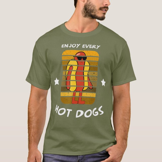 Camiseta Disfruta De Cada Perro Caliente (Anverso)