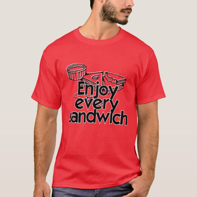 Camiseta Disfruta de cada sandwich (Anverso)