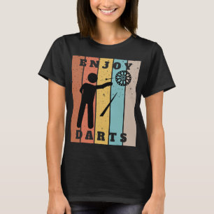 Camiseta Disfruta de Dardos Arrojando Bullseye
