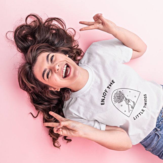 Camiseta Disfruta de la cita motivacional de las pequeñas c (Subido por el creador)