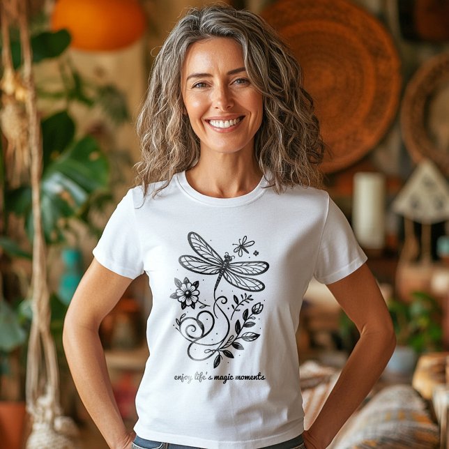 Camiseta Disfruta de la libélula de momentos mágicos de la  (Subido por el creador)