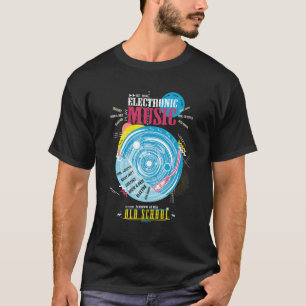 Camiseta Disfruta de la música genial de la vieja escuela c