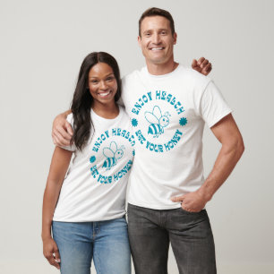 Camiseta Disfruta de la salud Coma tu Honey Bee Wellness Na