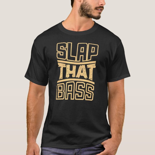 Camiseta Disfruta De La Slap Bass Guitar Jam Session Slap Q (Anverso)