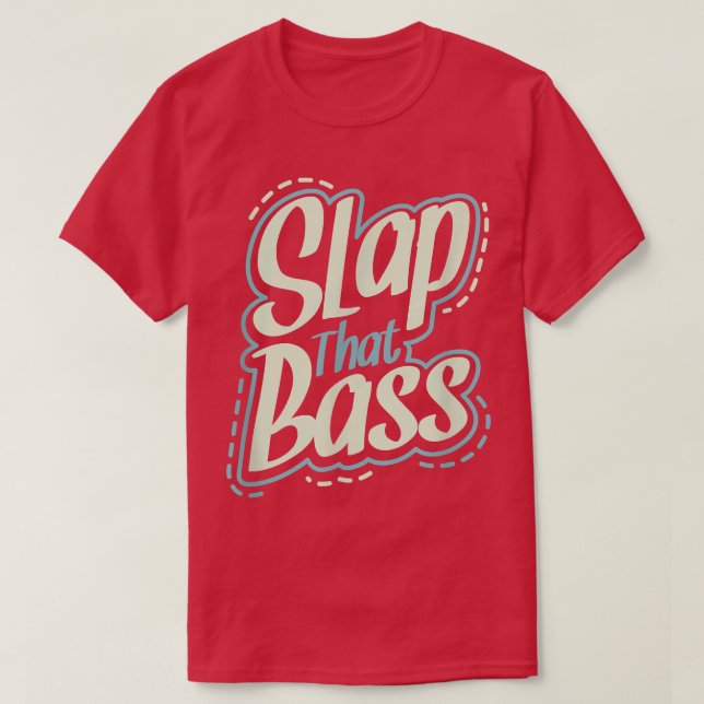 Camiseta Disfruta de la Slap Bass Guitar Jam Session Slap q (Diseño del anverso)