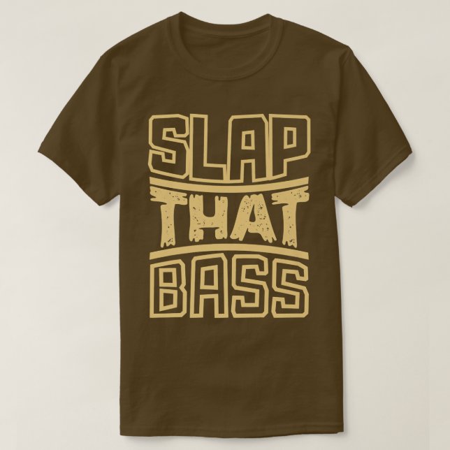 Camiseta Disfruta de la Slap Bass Guitar Jam Session Slap q (Diseño del anverso)