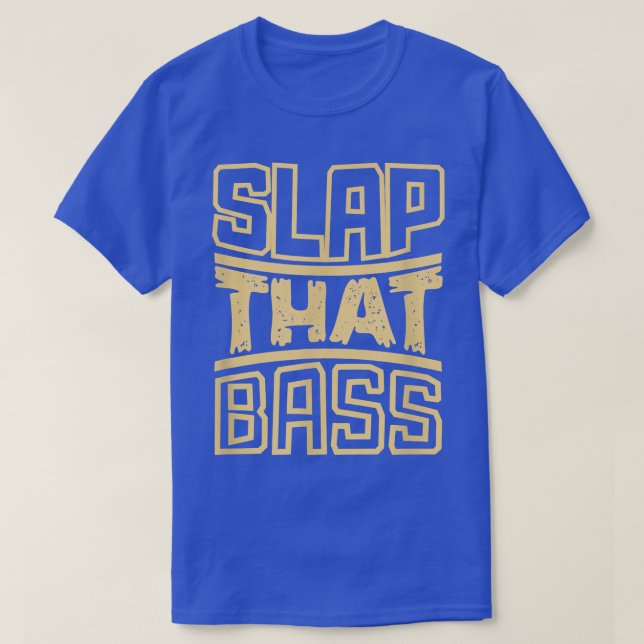 Camiseta Disfruta de la Slap Bass Guitar Jam Session Slap q (Diseño del anverso)