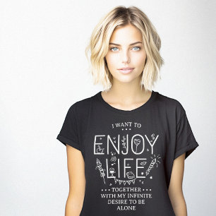 Camiseta Disfruta de la vida juntos de la versión de Introv