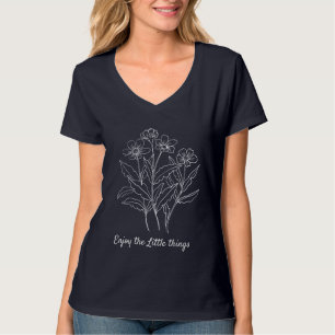 Camiseta Disfruta de las flores de las Pequeñas Cosas