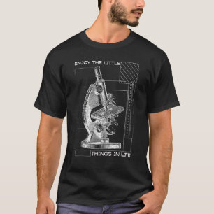 Camiseta Disfruta De Las Pequeñas Cosas En El Microscopio D