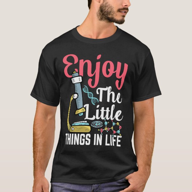 Camiseta Disfruta De Las Pequeñas Cosas En La Boca De La Mi (Anverso)