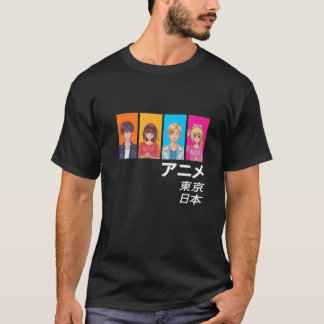 Camiseta Disfruta de los personajes japoneses de anime mang