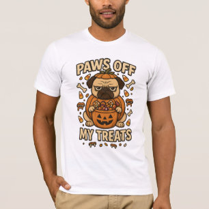Camiseta Disfruta de mi disfraz de Pug de calabaza