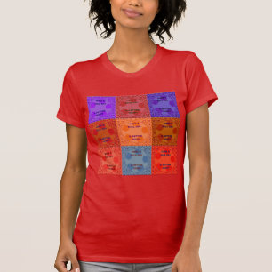 Camiseta Disfruta de un buen día y mejor arte pop nocturno