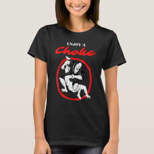Camiseta Disfruta De Un Choke Funny Jiu Jitsu Bjj Mma Hilar