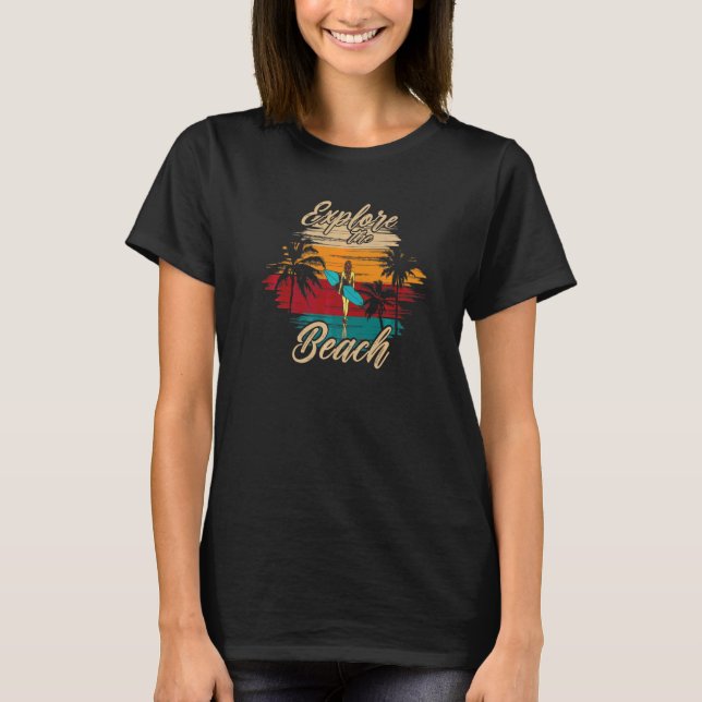 Camiseta Disfruta Del Dulce Verano Explora La Playa  1 (Anverso)