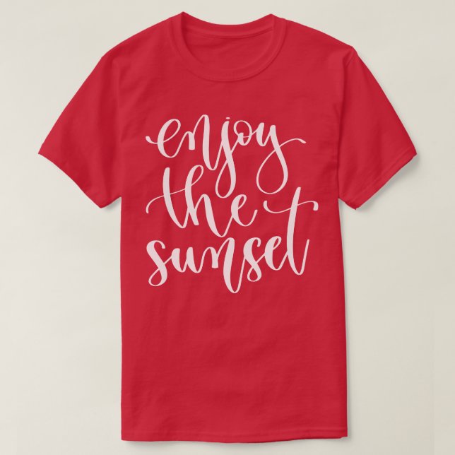 Camiseta Disfruta Del Sunset 1 (Diseño del anverso)