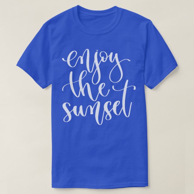 Camiseta Disfruta Del Sunset 1 (Diseño del anverso)