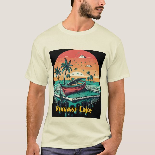 Camiseta Disfruta del verano (Anverso)