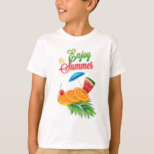 Camiseta Disfruta del verano con frutas