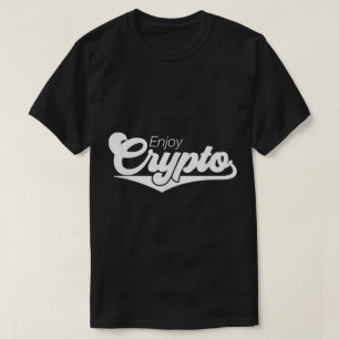 Camiseta Disfruta Diseño Minimalista Cripto