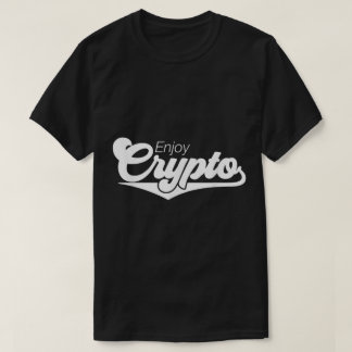 Camiseta Disfruta Diseño Minimalista Cripto