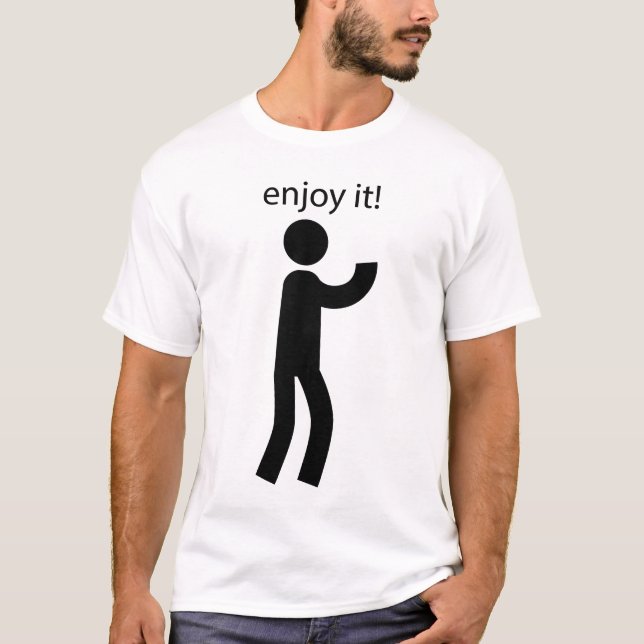 Camiseta Disfruta - Diseño sencillo y motivacional de camis (Anverso)