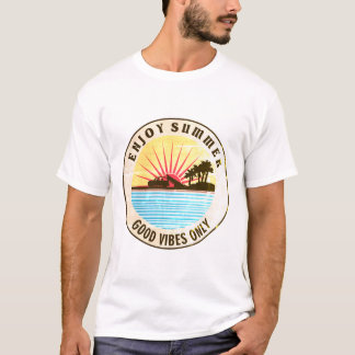 Camiseta Disfruta el verano, sólo buenas vibraciones