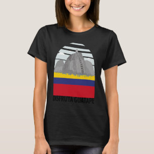 Camiseta Disfruta Guatape Colombia Skyline Silhouette Outli