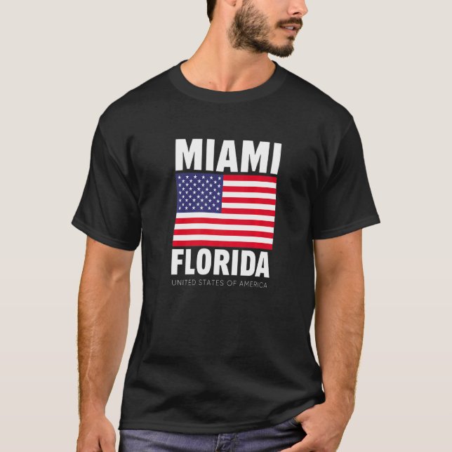 Camiseta Disfruta Guay Miami Florida Con Ilustración De Ban (Anverso)
