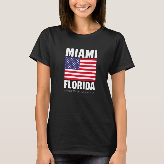 Camiseta Disfruta Guay Miami Florida Con Ilustración De Ban (Anverso)