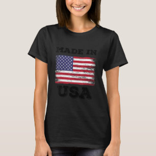 Camiseta Disfruta Hecho En Ee.Uu. Con La Bandera De Eeuu Gr