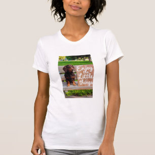Camiseta Disfruta las pequeñas cosas Dachshund