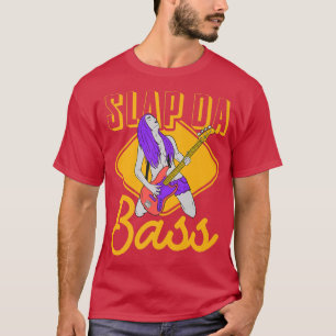 Camiseta Disfruta Slap Bass Guitar Jam Session Slap da bass