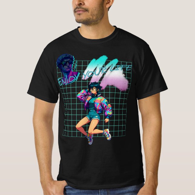 Camiseta Disfruta tu vida (Anverso)