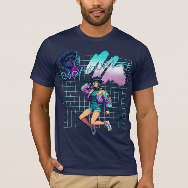 Camiseta Disfruta tu vida (Anverso)